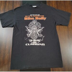 Vintage 2002 Sturgis Bike Rally The Bikers Are Cumming NAUGHTY T-Shirt sz Medium